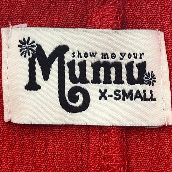 Show Me Your MuMu Kylie Mini Red Dress Size XS - Picture 7 of 10